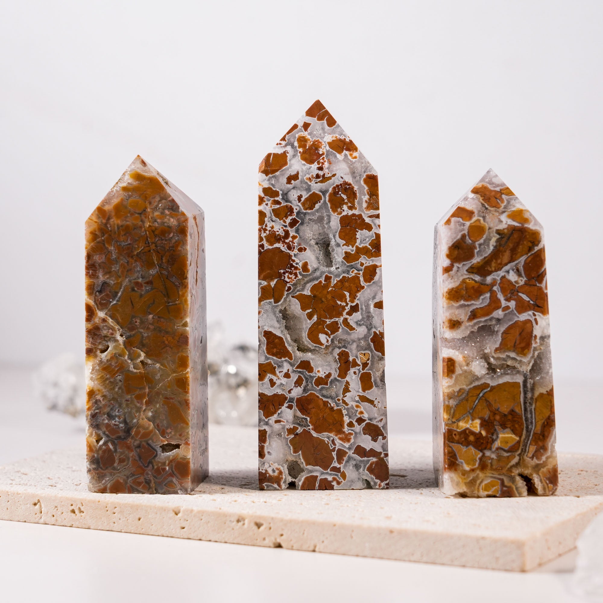 Indonesian Agate Tower - helmsman - crystal