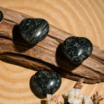 Kambaba Jasper Mini Heart Set-Helmsman Crystal