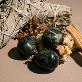 Kambaba Jasper Tumbled Stone Set - helmsman - crystal