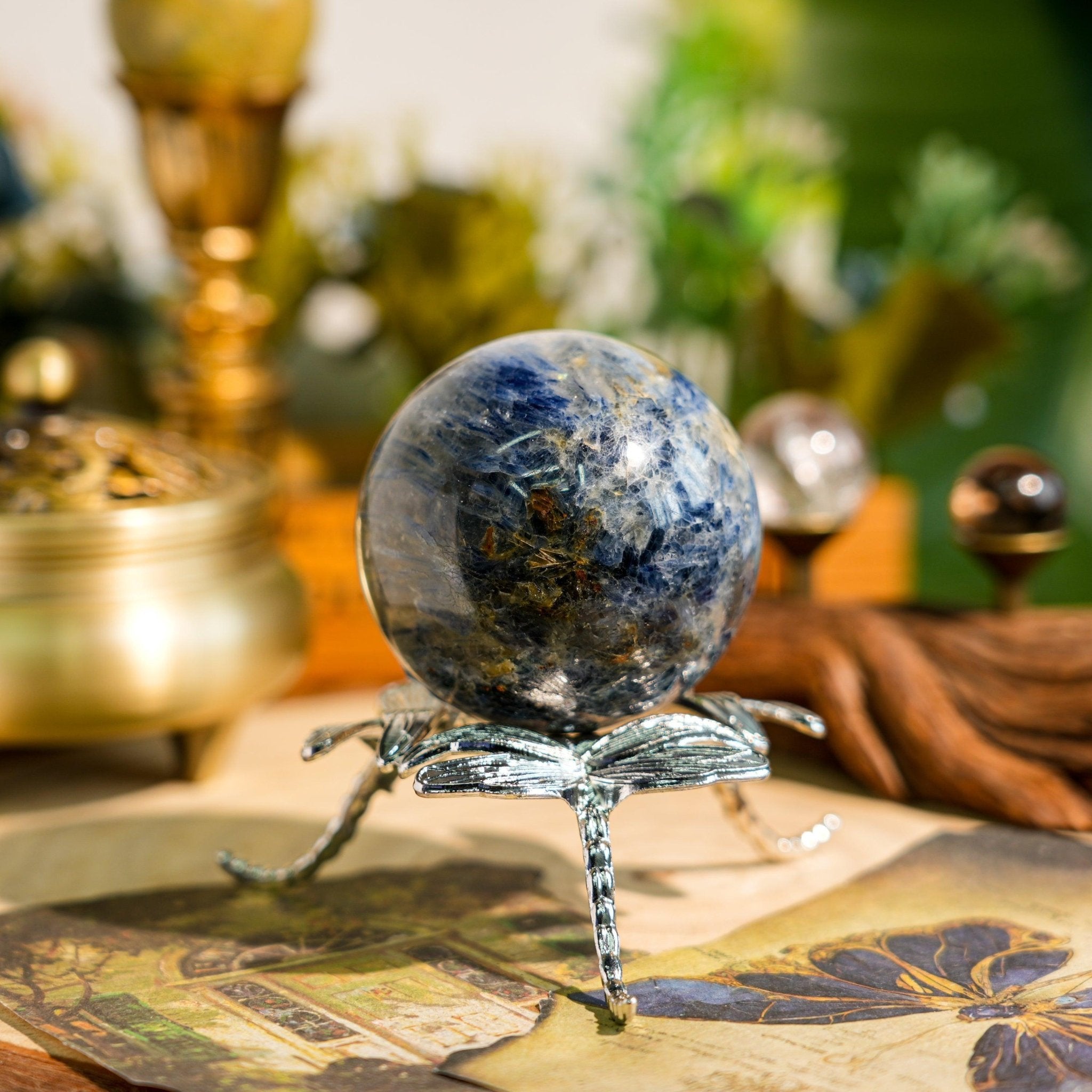 Kyanite Sphere - helmsman - crystal