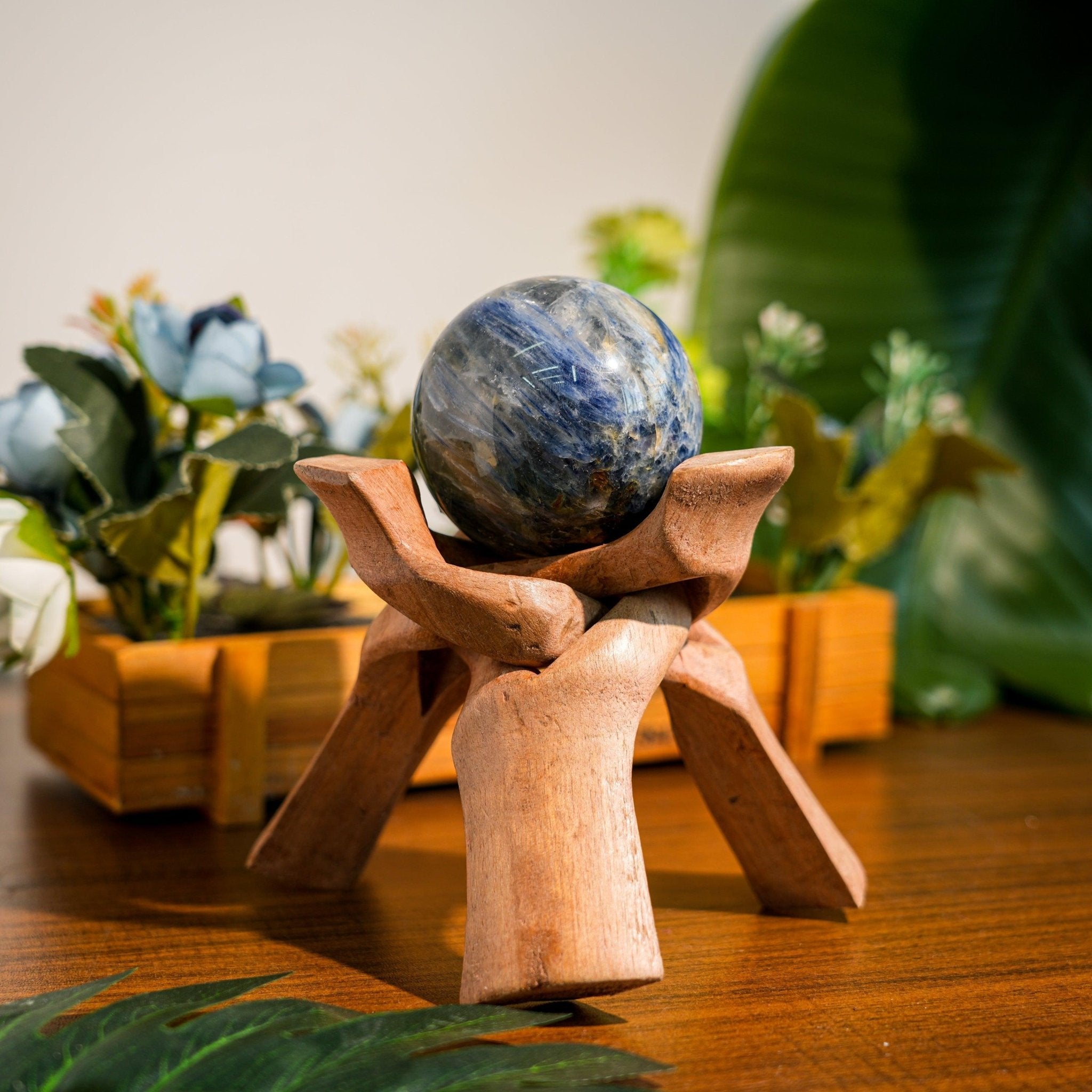 Kyanite Sphere - helmsman - crystal