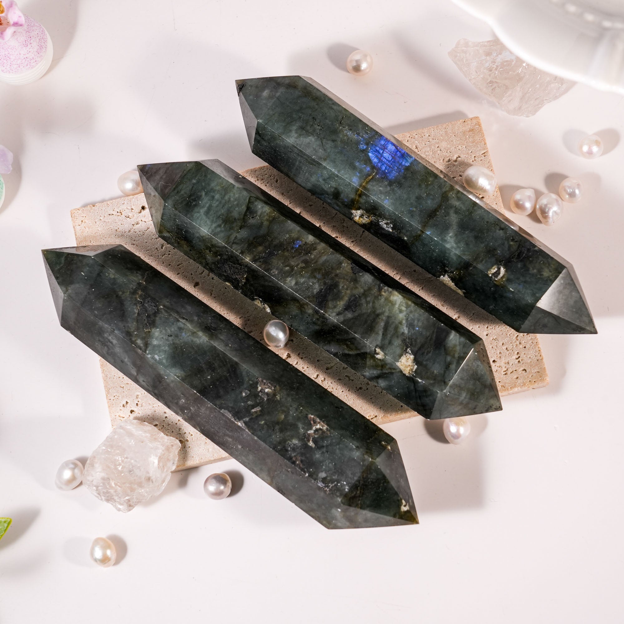Labradorite Double Terminated Point - helmsman - crystal