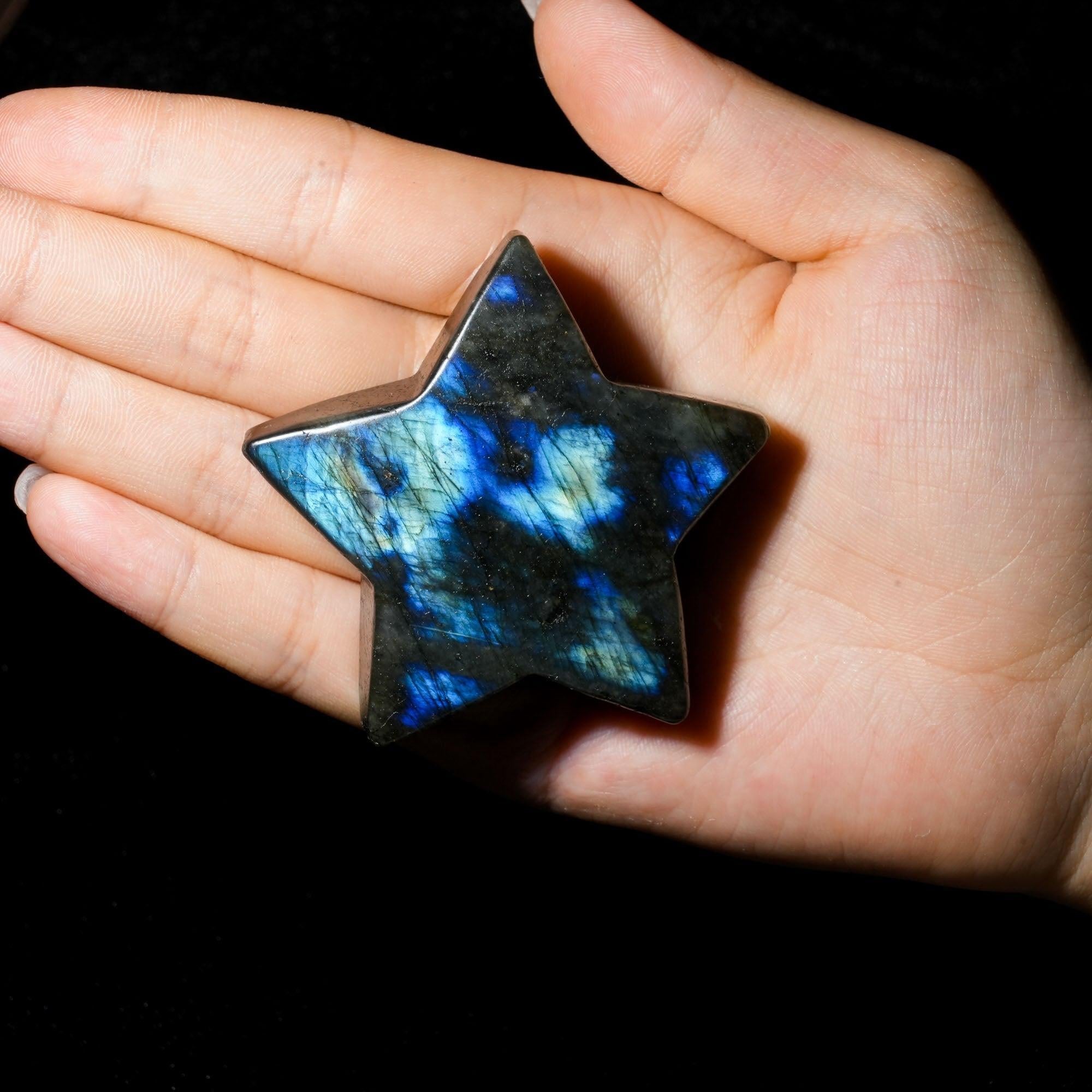 Labradorite Pentagram - helmsman - crystal