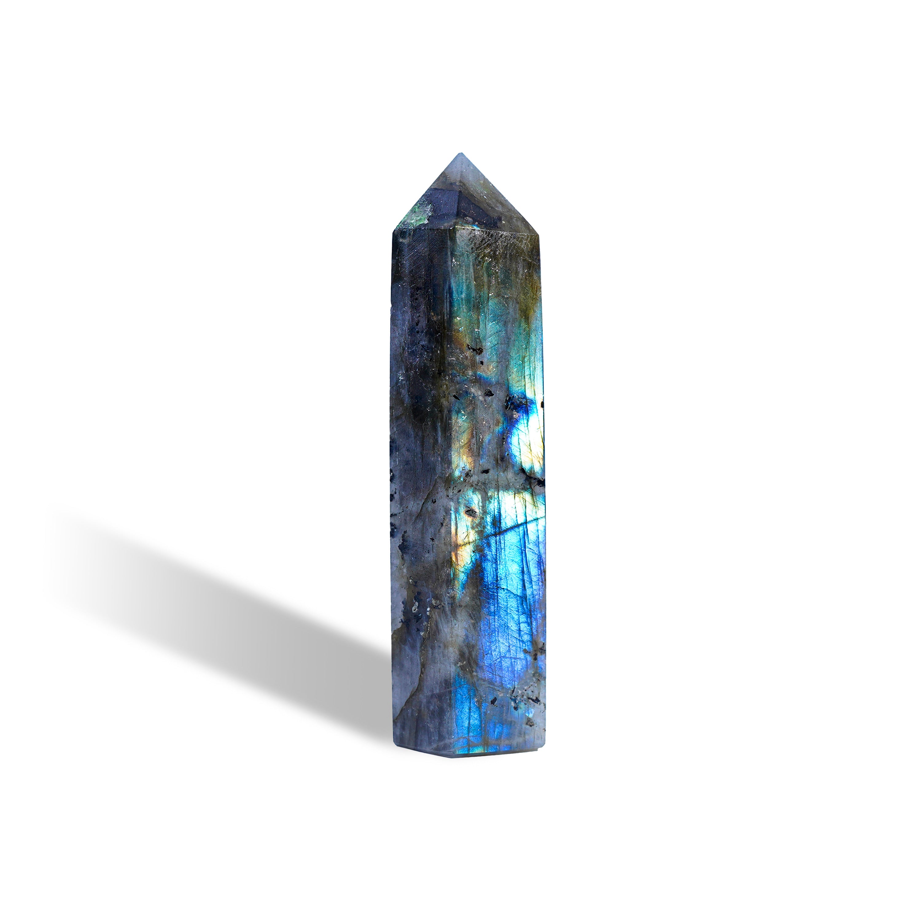 Labradorite Point-Helmsman Crystal