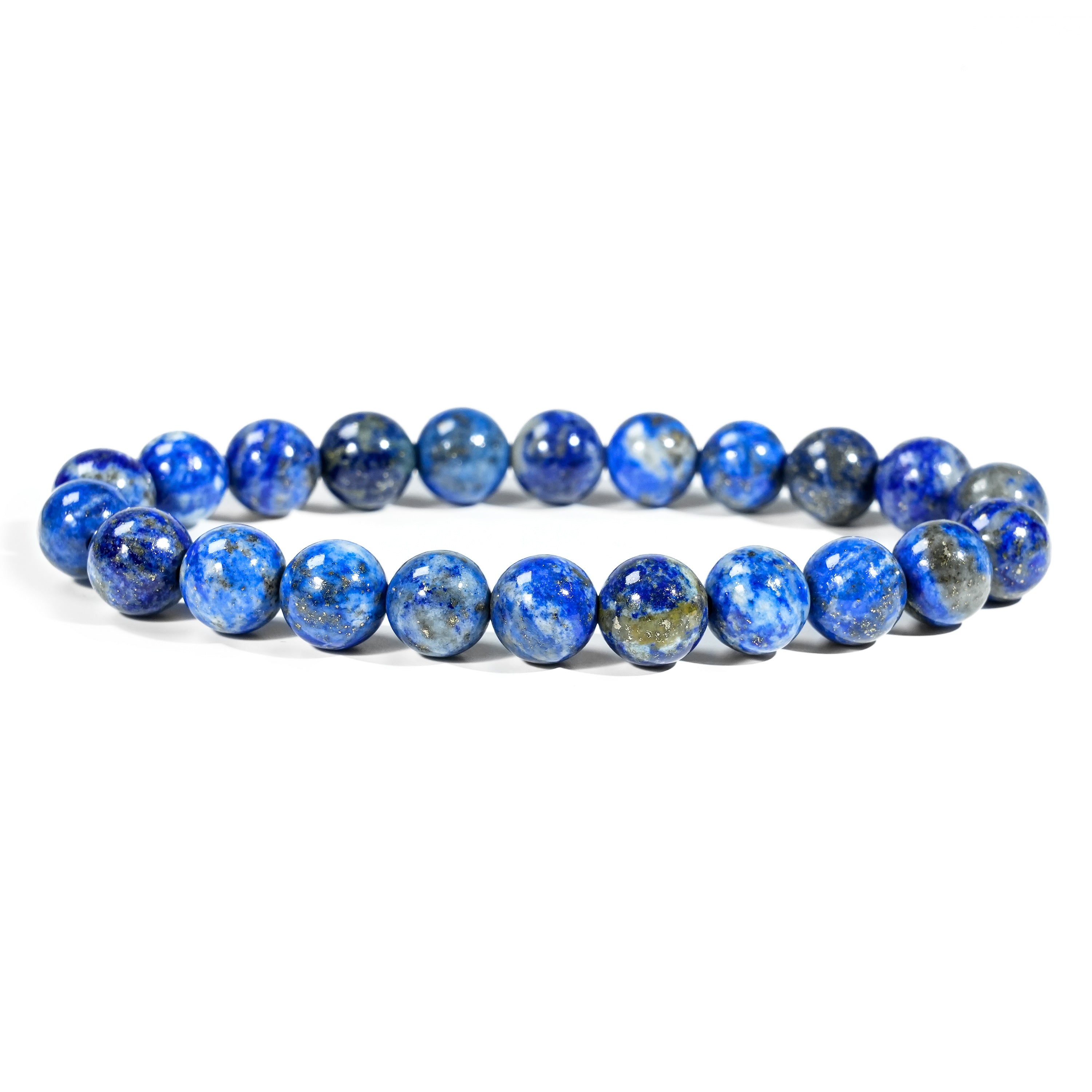 Lapis Lazuli Beaded Bracelet-Helmsman Crystal