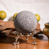 Lava Stone Sphere - helmsman - crystal