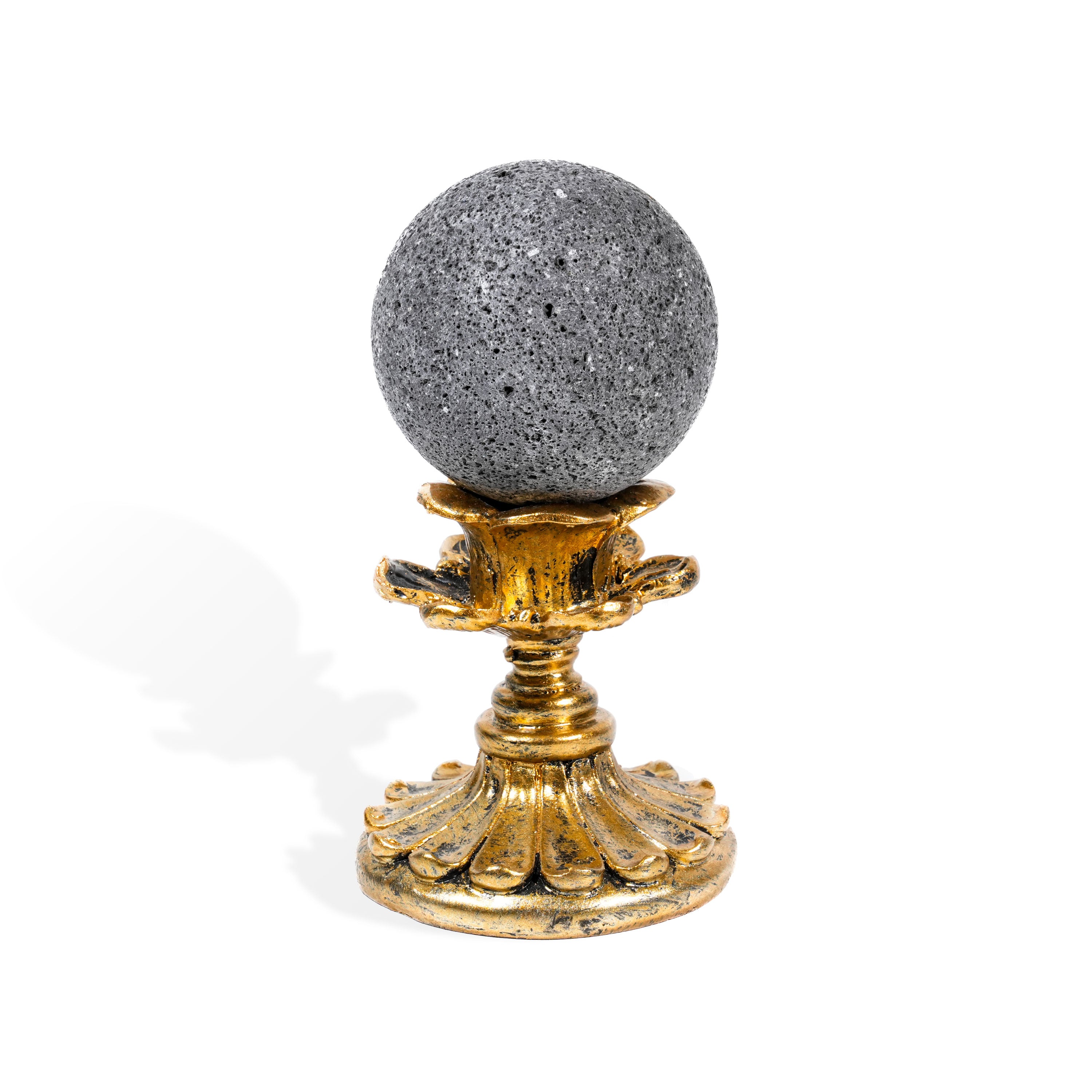 Lava Stone Sphere - Helmsman Crystal - Healing Crystal