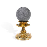 Lava Stone Sphere - helmsman - crystal