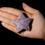 Lepidolite Pentagram - helmsman - crystal