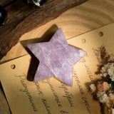 Lepidolite Pentagram - helmsman - crystal