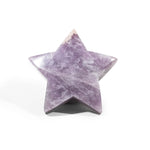 Lepidolite Pentagram - helmsman - crystal