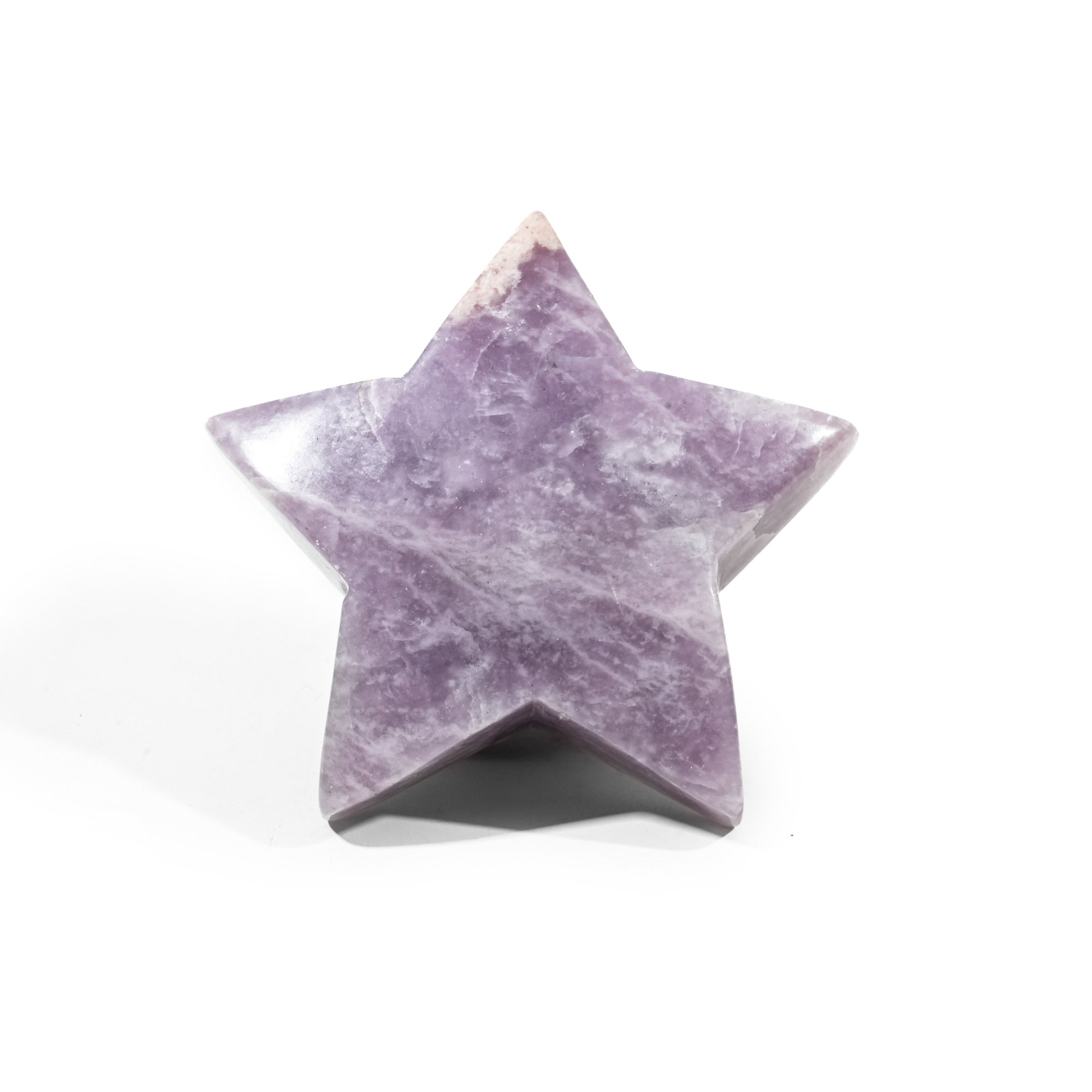Lepidolite Pentagram - helmsman - crystal