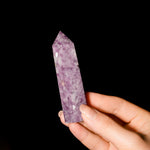 Lepidolite Point-Helmsman Crystal