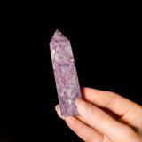 Lepidolite Point-Helmsman Crystal