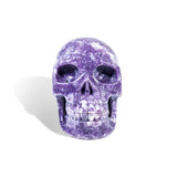 Lepidolite Skull - helmsman - crystal