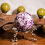Lepidolite Sphere - helmsman - crystal