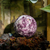 Lepidolite Sphere - helmsman - crystal