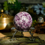 Lepidolite Sphere - helmsman - crystal