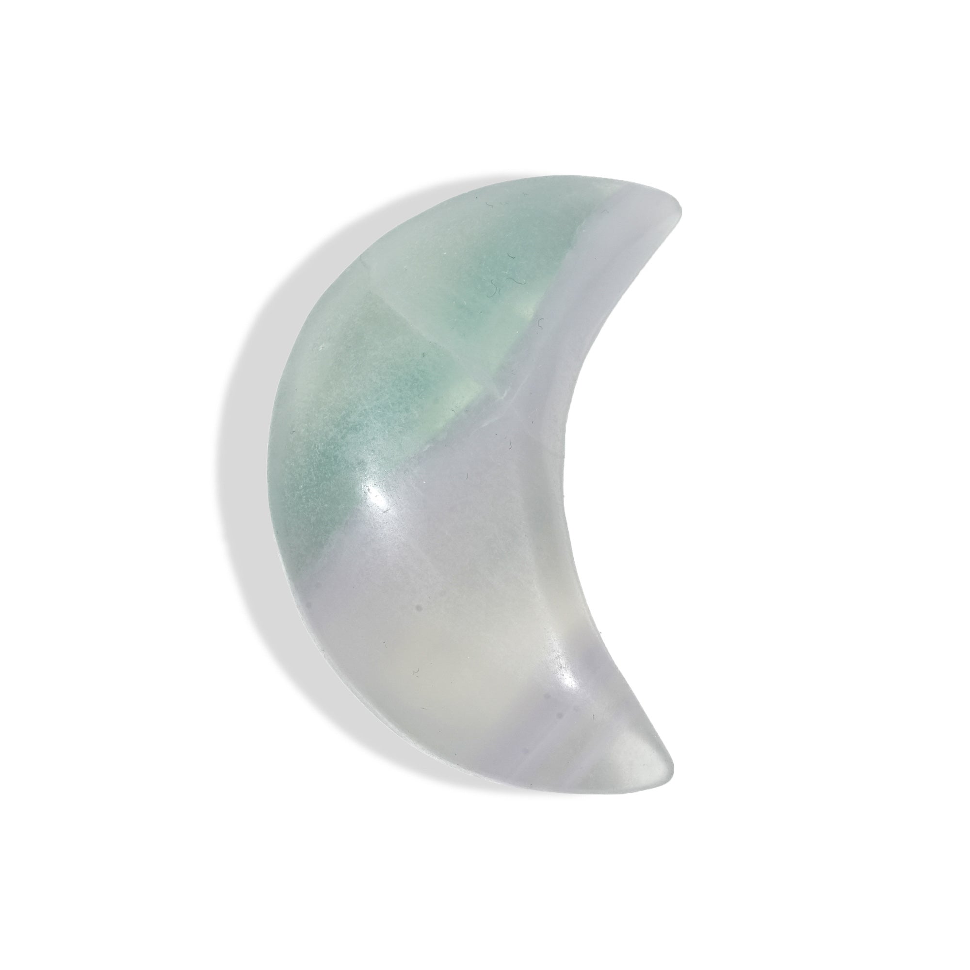Light Purple Fluorite Moon - helmsman - crystal