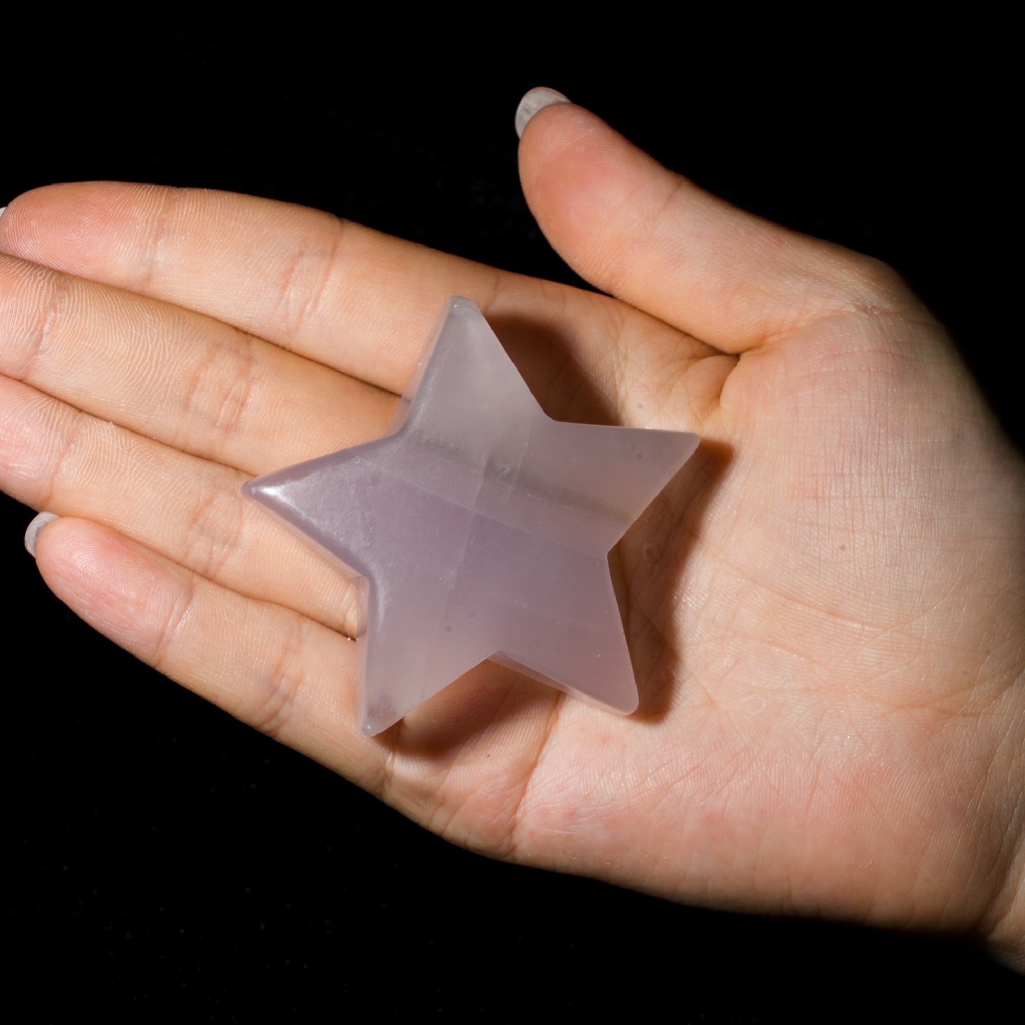 Light Purple Fluorite Pentagram - helmsman - crystal