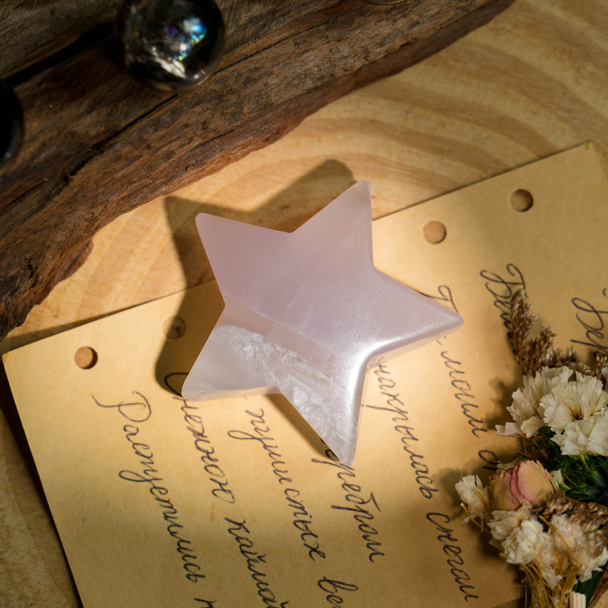 Light Purple Fluorite Pentagram - helmsman - crystal