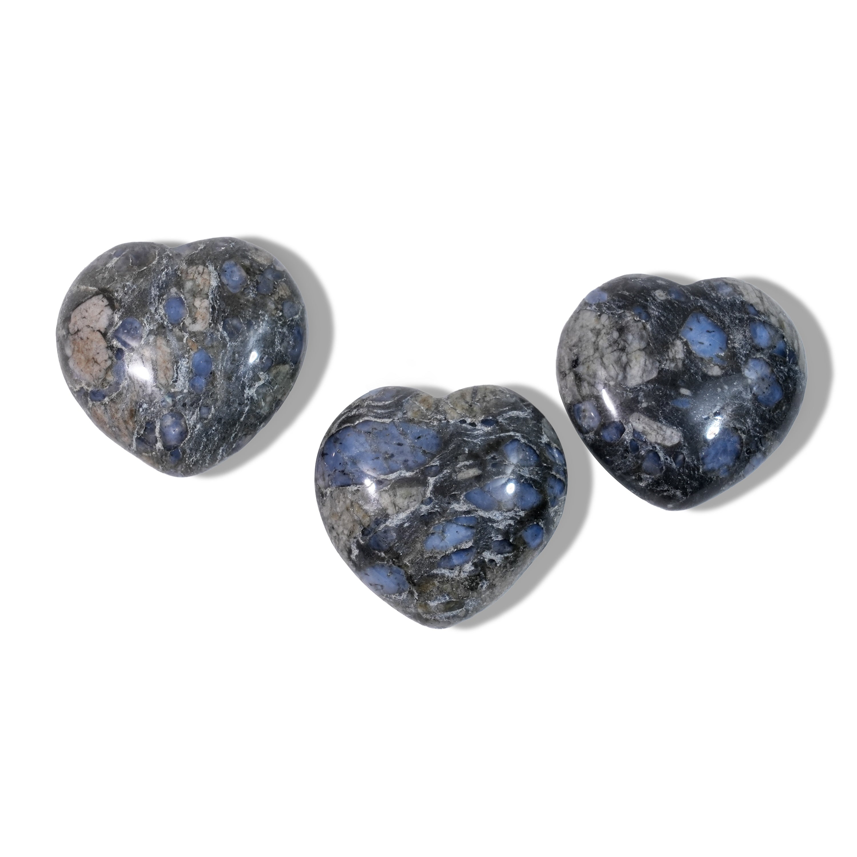 Llanite Mini Heart Set-Helmsman Crystal