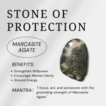 Marcasite Agate Palm Stone - helmsman - crystal