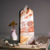 Mexico Agate Tower - helmsman - crystal