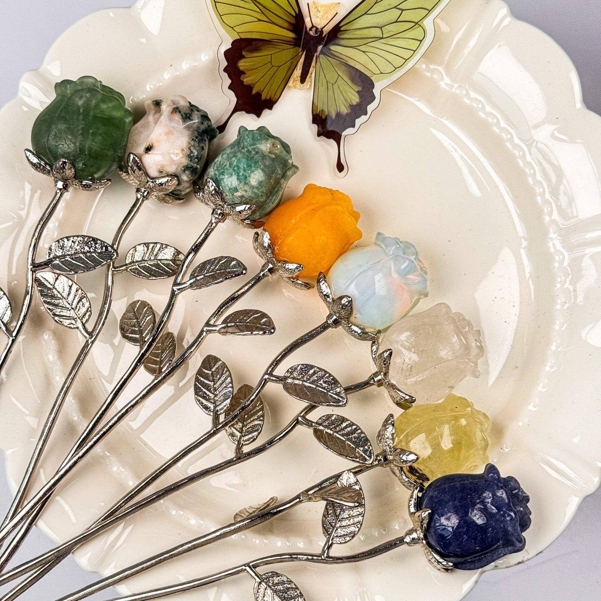Mini Crystal Rose - helmsman - crystal