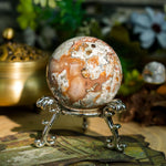 Money Agate Sphere - helmsman - crystal