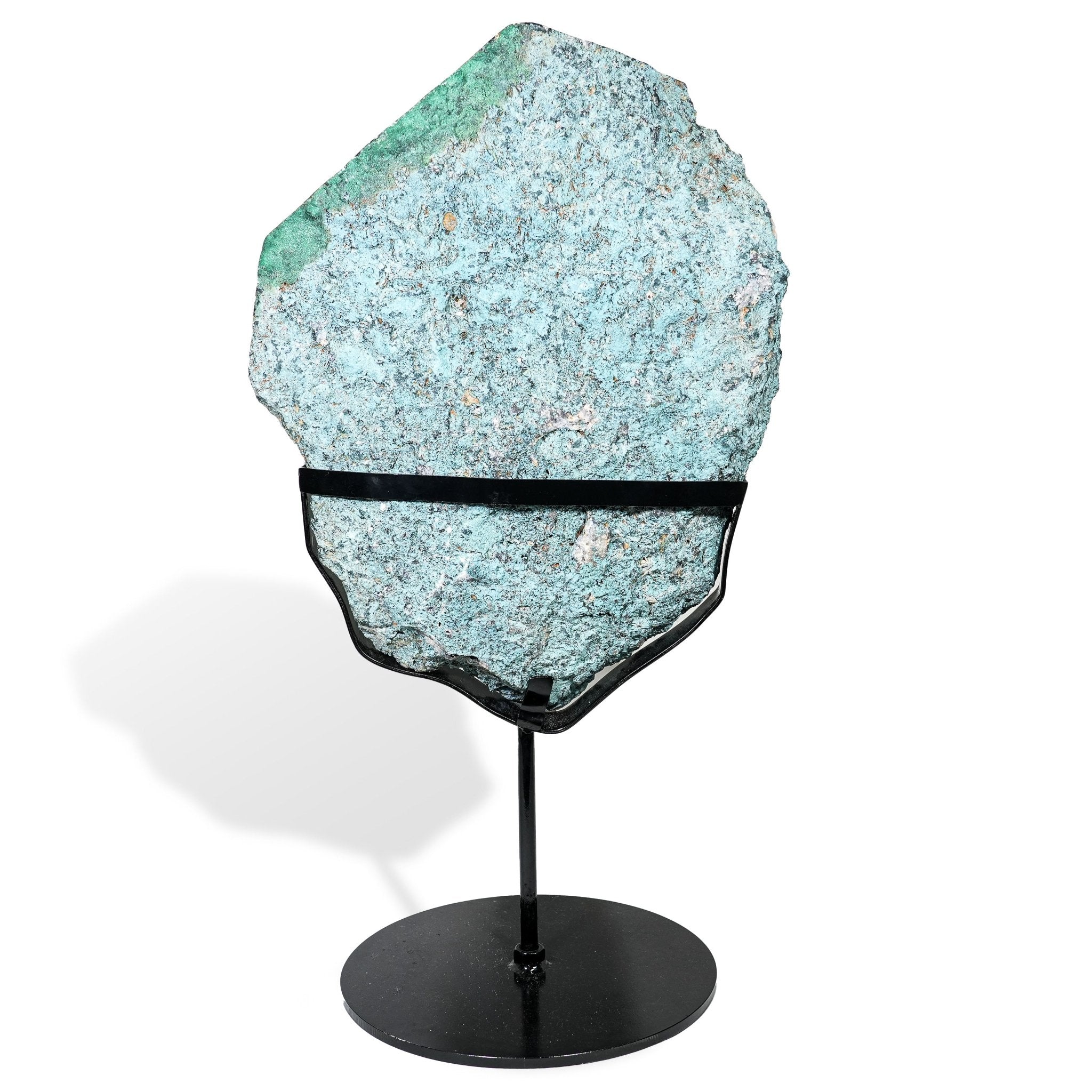 Moss Agate Geode Ornament - helmsman - crystal