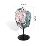 Moss Agate Geode Ornament - helmsman - crystal