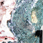 Moss Agate Geode Ornament - helmsman - crystal