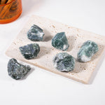 Moss Agate Rough - helmsman - crystal