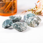 Moss Agate Rough - helmsman - crystal