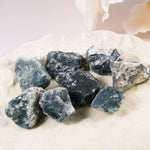 Moss Agate Rough - helmsman - crystal