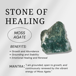 Moss Agate Sphere - helmsman - crystal