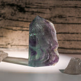 Natural Rainbow Fluorite Tower - helmsman - crystal