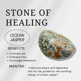 Ocean Jasper Skull - helmsman - crystal