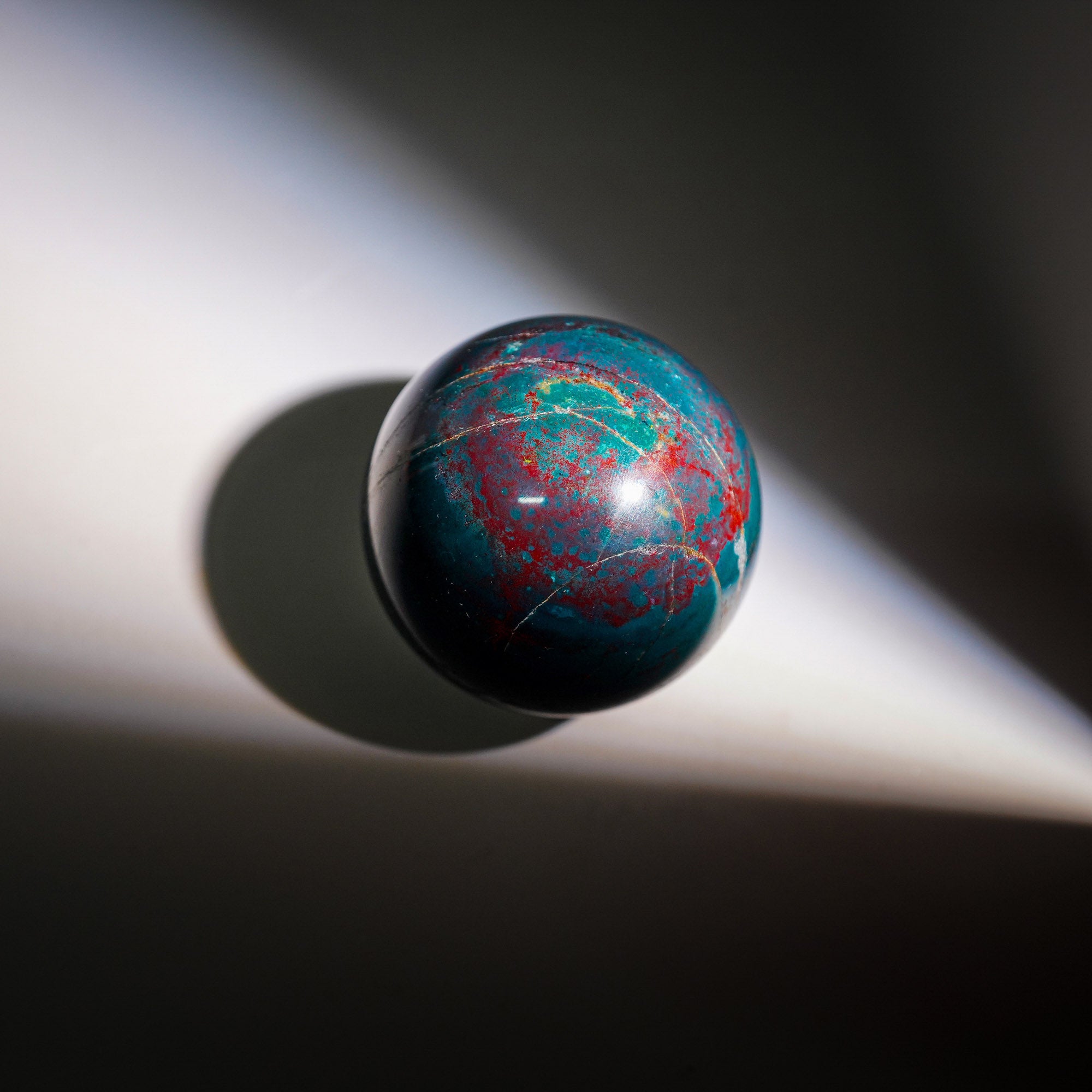 Ocean Jasper Sphere - helmsman - crystal