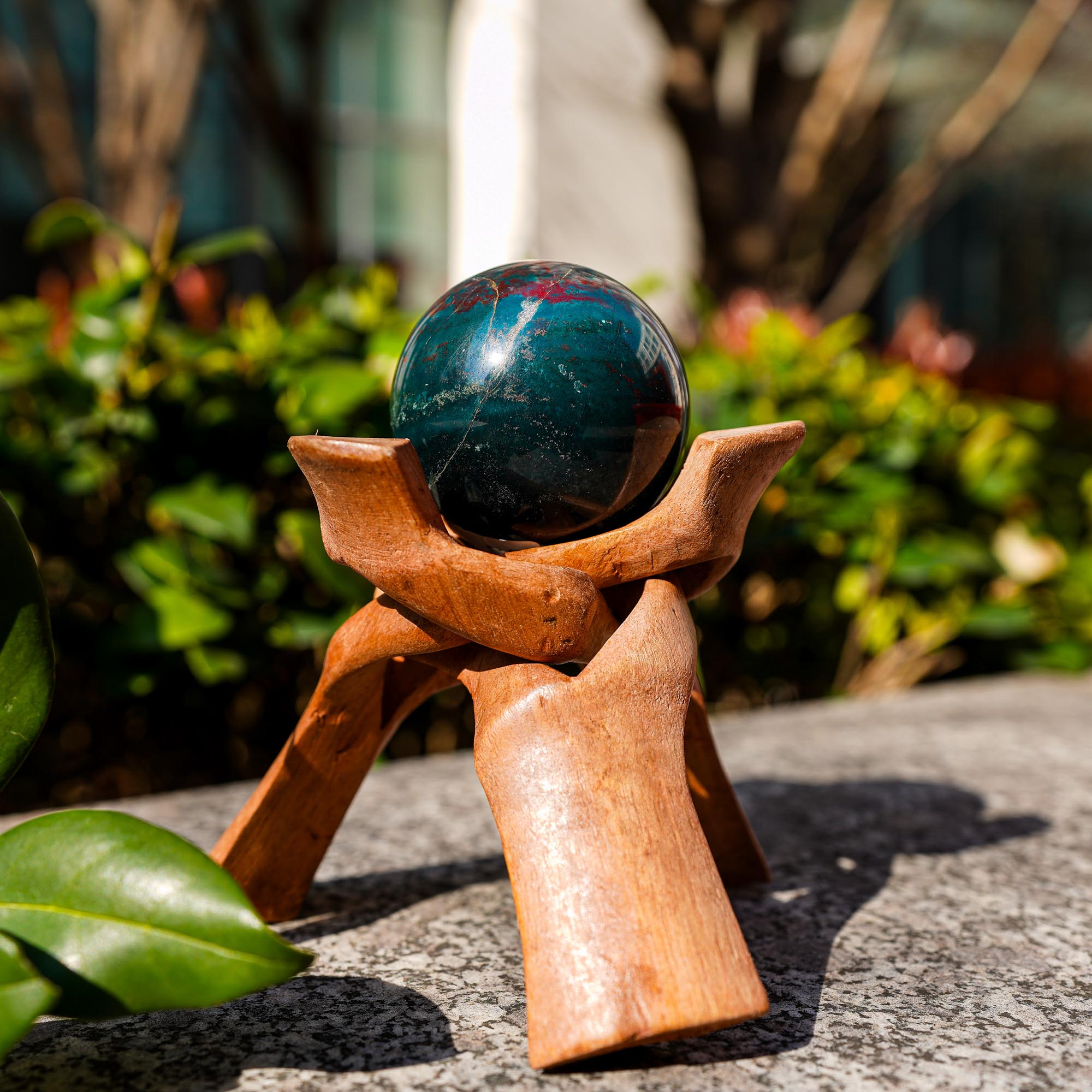 Ocean Jasper Sphere - helmsman - crystal