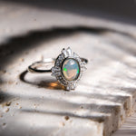 Opal Ring - helmsman - crystal