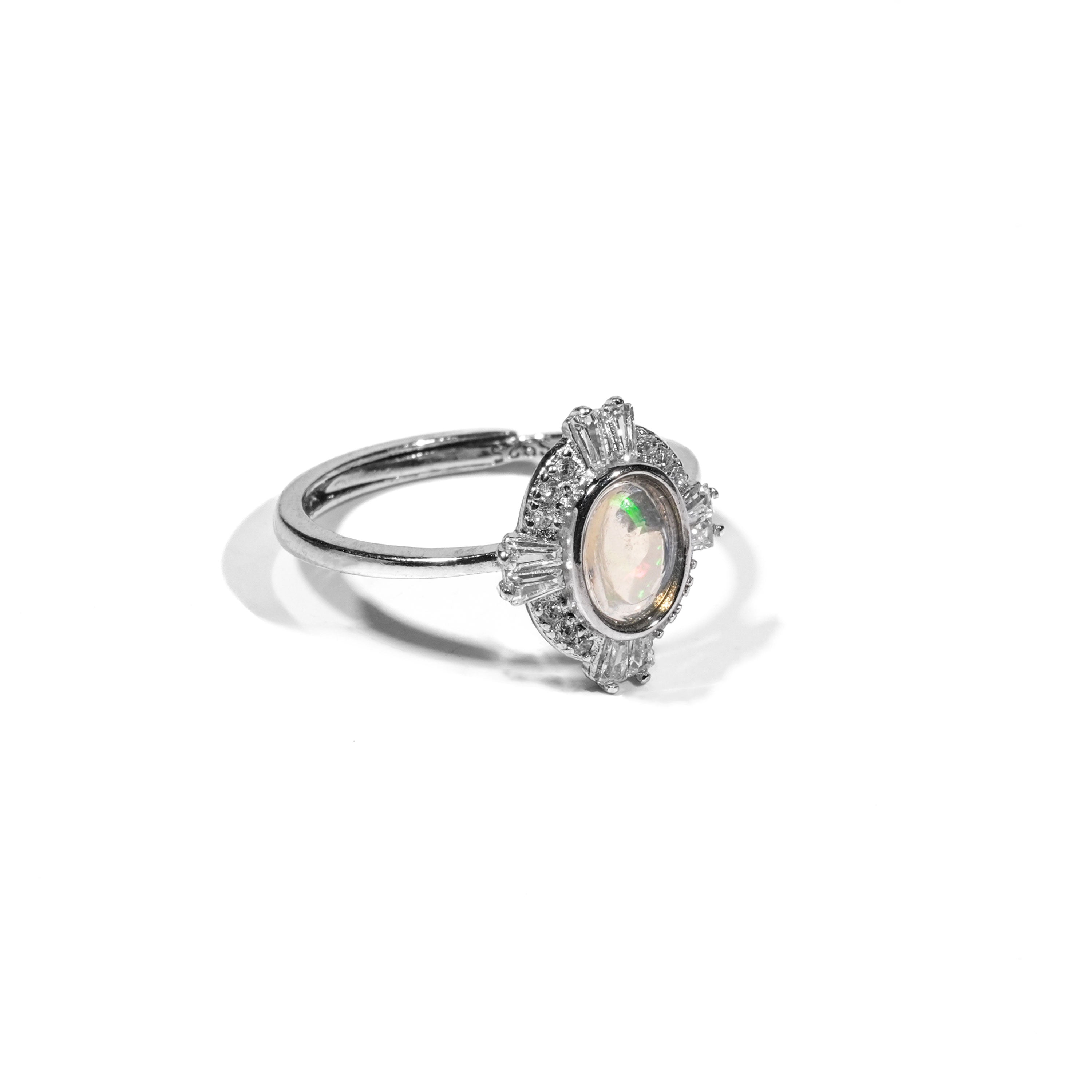 Opal Ring - Helmsman Crystal - Healing Crystal