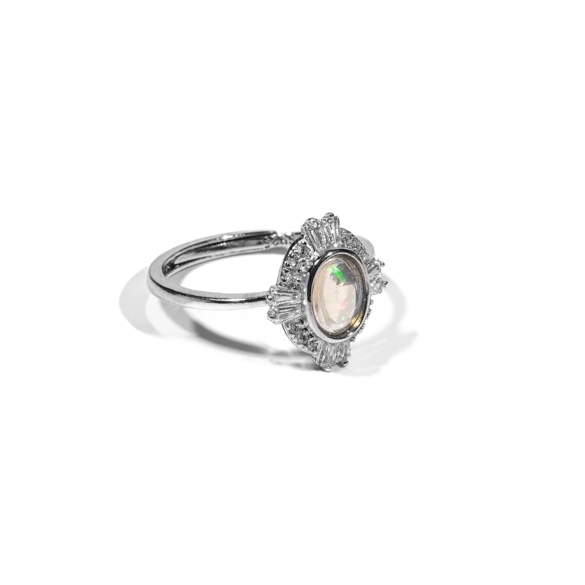 Opal Ring - helmsman - crystal