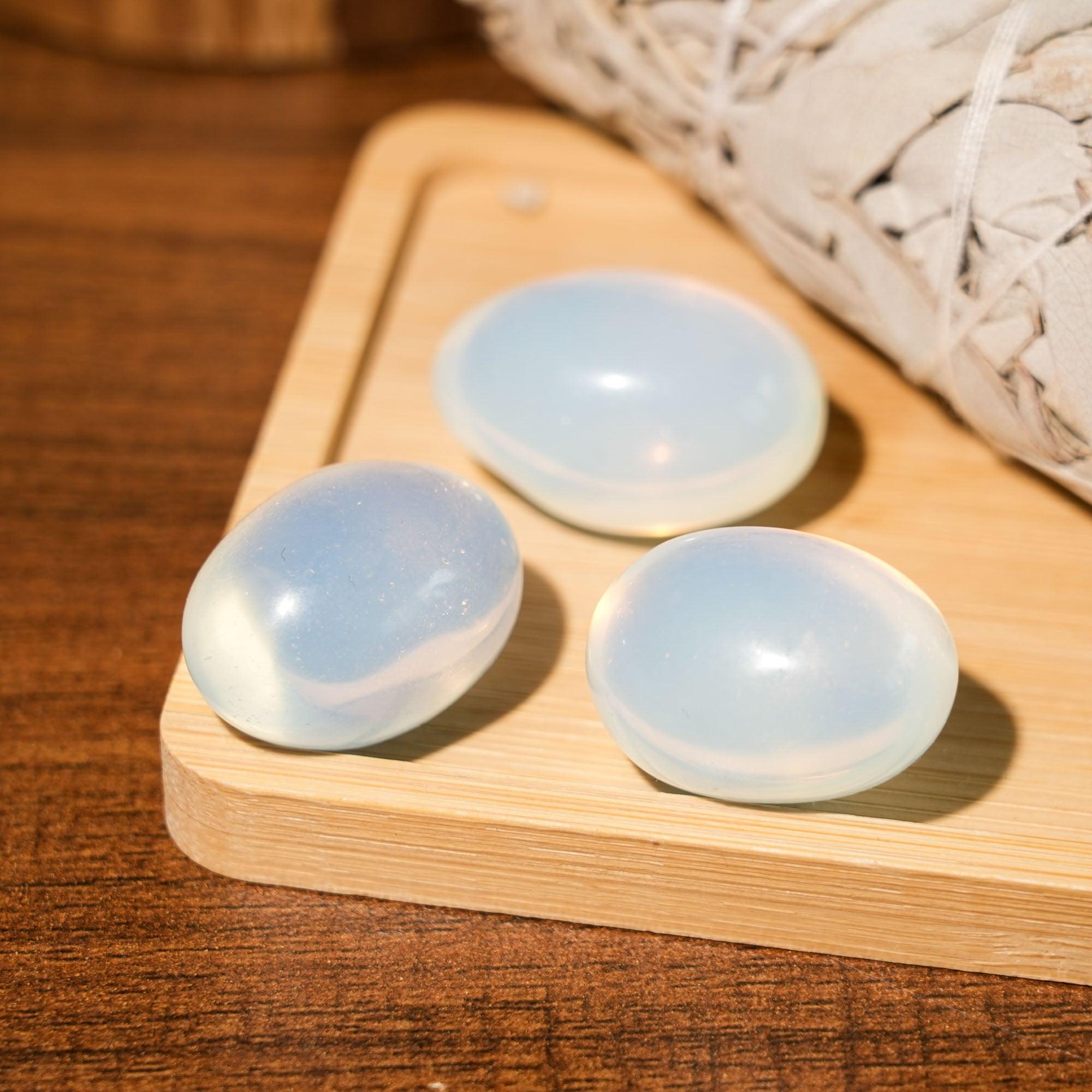 Opalite Tumbled Stone Set - helmsman - crystal