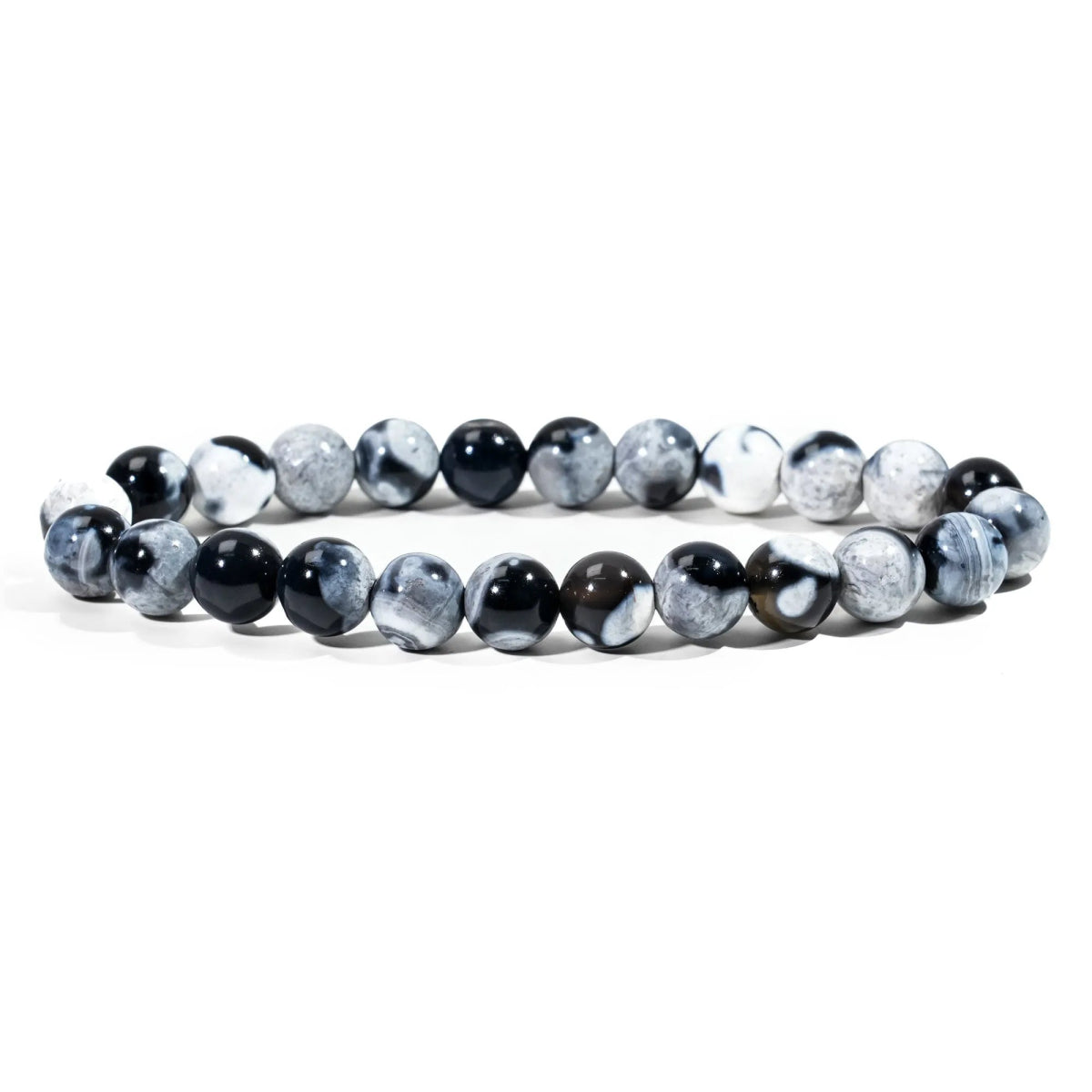 Orca Agate Bracelet - helmsman - crystal