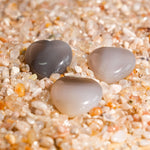 Orca Agate Mini Heart Set - helmsman - crystal