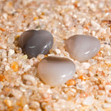 Orca Agate Mini Heart Set - helmsman - crystal