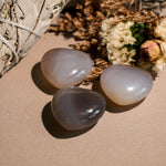 Orca Agate Mini Heart Set - helmsman - crystal