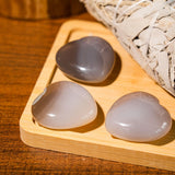 Orca Agate Mini Heart Set - helmsman - crystal